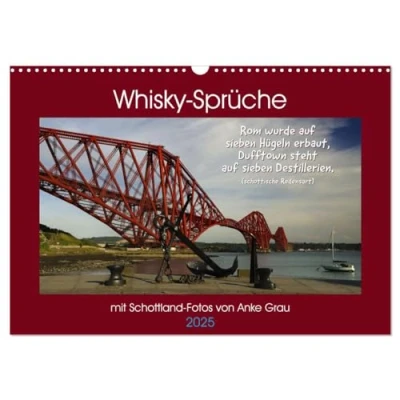 Abbildung von Whisky Sprüche (Wandkalender 2025 DIN A3 quer), CALVENDO Monatskalender