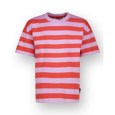 Abbildung von Vingino Basic TEE Stripe Tshirt print für Kinder, Größe: 176, Lilac/blush