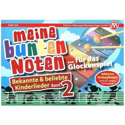 Abbildung von Meine bunten Noten für das Glockenspiel, Kinderlieder.Bd.2: Bekannte &amp; beliebte Kinderlieder