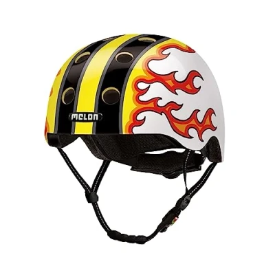 Abbildung von Melon Fahrradhelm Fired Up, super leicht, Magnetverschluss, größenverstellbar, mehr als 50 Designs