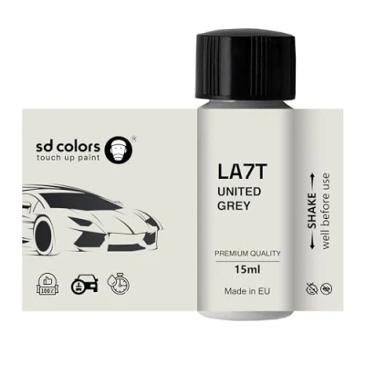 Abbildung von SD COLORS Neue lackstift VEREINIGHT GRAU LA7T X6 Reparatur KRATZEN 15 ml (Farbe)