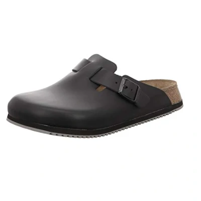 Abbildung von Birkenstock Clogs Boston Pantolette flach, Größe: 48, Black Schuhe