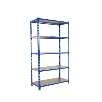 Abbildung von SimonRack Schwerlastregal, Lagerregal, 200x100x50 cm, Metallregal, Kellerregal, Biegestelle 180 kg, 5 Fachböden, Blau/Verzinkt Simonclick