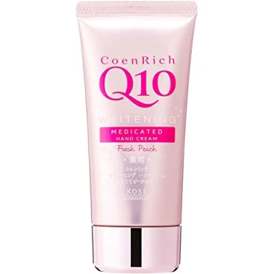 Abbildung von Kose Cosmeport Coen Rich Q10 Whitening Medicated Hand Cream 80g Peach Scent