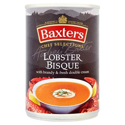Abbildung von Baxters Luxury Lobster Bisque Suppe (400 g) Packung mit 2