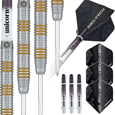 Abbildung von ‎Unicorn Protech Style 3 Dartpfeile mit Stahlspitze, 21 Gramm, g