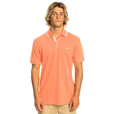 Abbildung von Quiksilver LOIA KURZÄRMLIGES Poloshirt, Herren, Größe: Large, Orange