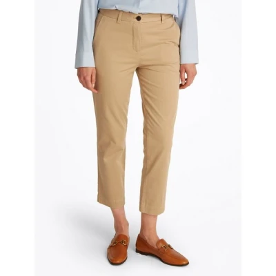 Abbildung von Tommy Hilfiger Stretch SLIM Chino, Damen, Größe: 38, Beige