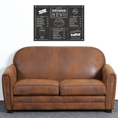Abbildung von Club Perle 2 Sitzer Sofa mit Stoffbezug Vintage Menzzo