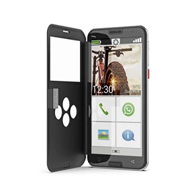 Abbildung von emporiaSMART.5 Seniorenhandy 4G VoLTE Senioren Smartphone ohne Vertrag Mobiltelefon mit Notruftaste 5,5 Zoll Display Android 10 13 MP Kamera Schwarz