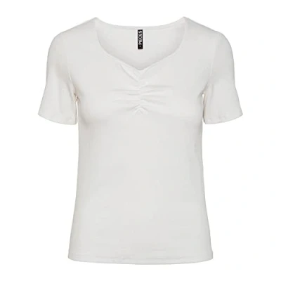 Abbildung von Pieces Pctania Tshirt basic, Damen, Größe: Large, Bright white