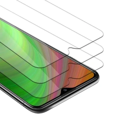 Abbildung von Cadorabo 3x Panzer Schutz Glas für Xiaomi RedMi 9 3 Stück Schutzfolie in Ultra Klar Hüllen freundlich Gehärtetes (Tempered) Dipslayschutz Folie 9H Härte Anti Kratzer
