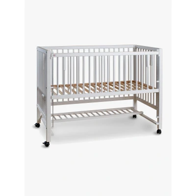 Abbildung von tiSsi® XXL Anstell / Beistellbett HAJO Buche WEISS 124x64 cm