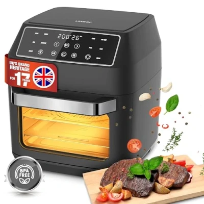 Abbildung von Linsar Heißluftfritteuse XXL LED Display mit Zubehör Rotisserie Airfryer , 1700,00 W