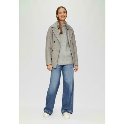 Abbildung von s.Oliver Relaxedfit Strickpullover, Damen, Größe: 34, Grau meliert