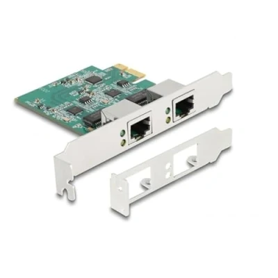 Abbildung von PCI Express x1 Karte zu 2 x RJ45 2,5 Gigabit LAN RTL8125
