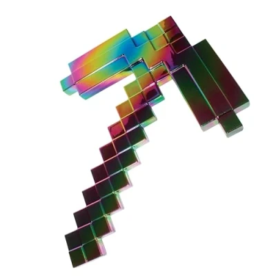 Abbildung von Minecraft Spielzeug Axt Netherit Slick Spitzhacke, 50 cm