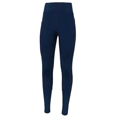 Abbildung von Start KnowsleyFullGrip Reitleggings Damen Winter mit Silikon Vollbesatz, Kinder Mädchen (Dunkelblau, 38)