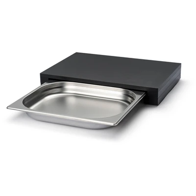 Abbildung von Continenta Schneidebrett Duracore mit Edelstahlschublade 39 x 27 6 cm, (Zellulose Faser), Edelstahl