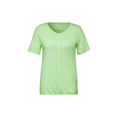 Abbildung von Cecil Sommerliches Tshirt basic, Damen, Größe: Large, Grün