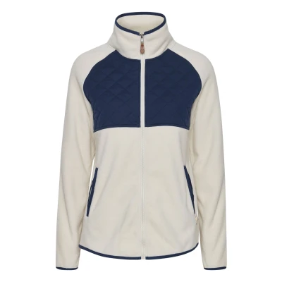 Abbildung von Oxmo Malin Fleecejacke, Damen, Größe: XXL, Oatmeal