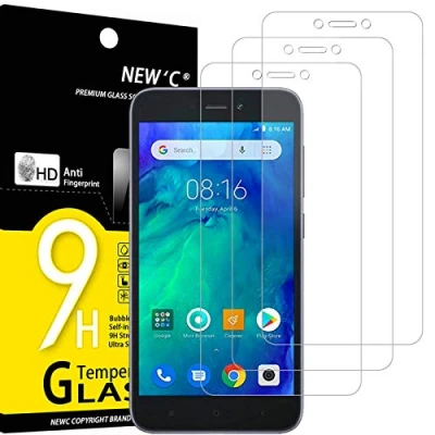 Abbildung von NEW&#039;C 3 Stück, Panzer Schutz Glas für Xiaomi Redmi Go, Frei von Kratzern, 9H Härte, HD Displayschutzfolie, 0.33mm Ultra klar, Ultrabeständig