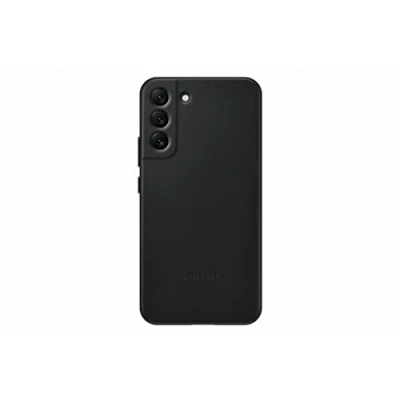 Abbildung von Samsung Lederen Back Cover Schwarz Galaxy S22+
