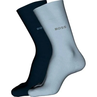 Abbildung von BOSS Herren 2p Rs Bamboo Regular Socks, Light/Pastel Blue450, 39 42