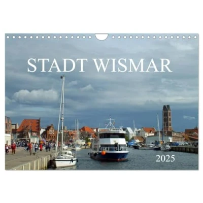 Abbildung von Stadt Wismar 2025 (Wandkalender DIN A4 quer), CALVENDO Monatskalender