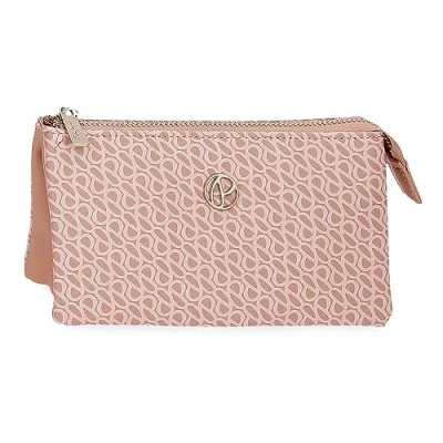 Abbildung von Pepe Jeans Megan Geldbörse mit DREI Fächern, Rosa, 17,5 x 9,5 2 cm, Talla única, Fächern