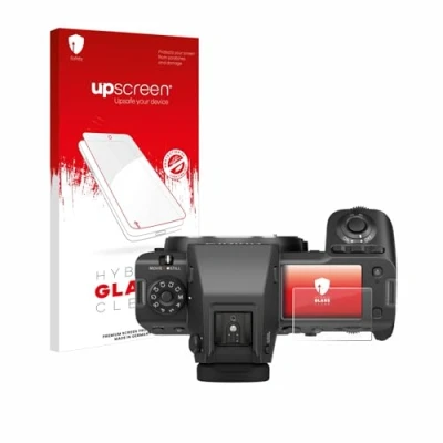 Abbildung von upscreen Schutzglas für Fujifilm GFX100 II (Schulterdisplay) Schutzfolie, Glas Folie [Klar, 9H Panzerschutz, Anti Fingerprint]