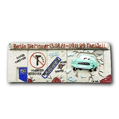Abbildung von Berlin Deutschland Berliner Mauer 3D Kühlschrankmagnet Touristische Souvenirs Harz Magnetische Aufkleber Home &amp; Kitchen Dekoration aus China