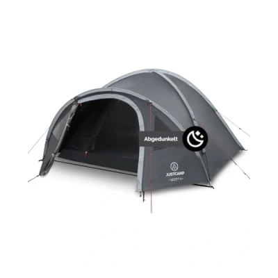 Abbildung von Camping Zelt 4 Personen Scott Dark mit abgedunkelter Schlafkabine