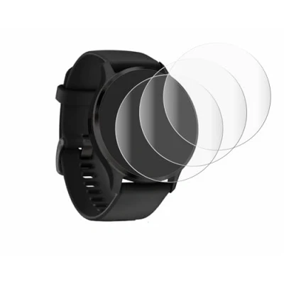 Abbildung von Savvies 4 Stück Full Screen Schutzfolie für Garmin Venu 3S Cover Displayschutz Folie [3D Curved, Transparent, Anti Fingerabdruck]