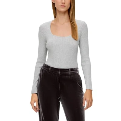 Abbildung von s.Oliver Black Label Strickpullover, Damen, Größe: 38, Taubengrau