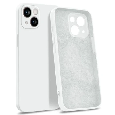 Abbildung von MyGadget Hülle kompatibel mit iPhone 13 [ 4 Layer Struktur Schutzhülle ] Gummierte Handyhülle Soft Inlay &amp; Hardcase Cover außen Weiß