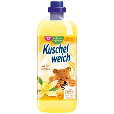 Abbildung von Kuschelweich Weichspüler, 6x 1 Liter, Wilde Vanille (ehemals Sommerliebe) Weichspueler 6000ml für 168 Anwendungen