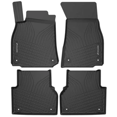 Abbildung von WALSER Premium Fussmatten Auto kompatibel mit Audi A6 C8/C8 Avant/C8 Allroad 2018 Heute, 100% passgenaue Gummimatten Made in EU, robuste Fußmatten Auto, Fußmatten, Fußmatte