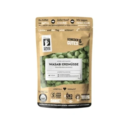 Abbildung von Bremer Gewürzhandel Erdnüsse Wasabi, Wasabi im Teigmantel, knackig scharfer Geschmack, 3 x 150g