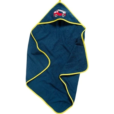 Abbildung von Playshoes Jungen Frottee Kapuzentuch Feuerwehr 340044, 11 Marine, 75x75cm