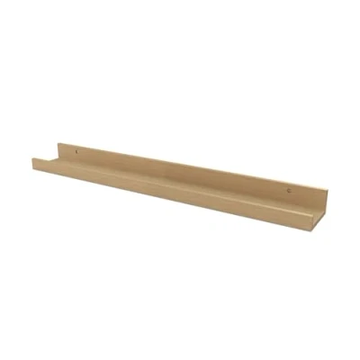 Abbildung von Wackadoo Bilderleiste Holz, bilderregale für die Wand, Eiche, FSC Holz Wand Regal, schweberegal (Eiche, 110)