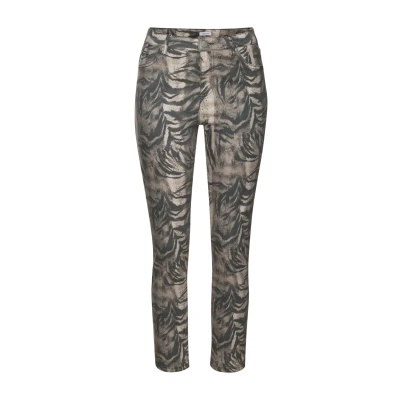 Abbildung von Lascana Jeggings hellbraunschwarz bedruckt, Damen, Größe: 40, Hellbraun schwarz bedruckt