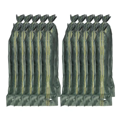 Abbildung von Semptec Urban Survival Technology Sandsäcke zum befüllen: 20er Set aus stabilem Monofilgewebe, 25 x 100 cm (zum selber befüllen, Sandsackgewicht)