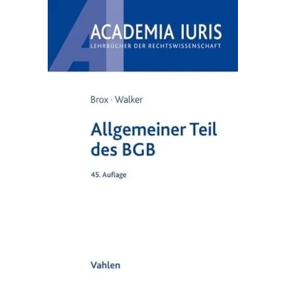 Abbildung von Allgemeiner Teil des BGB (Academia Iuris)
