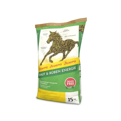 Abbildung von JOSERA Kraut &amp; Rüben Energie (1 x 15 kg) PFERD Premium Pferdefutter Energiemix der Extraklasse effizienter Muskelaufbau dank Pflanzenproteinen getreidefrei stärkereduziert 1er Pack