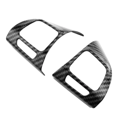 Abbildung von Interieurleisten Zubehör Für VW Golf MK6 Passat B7 CC EOS TIGUAN Jetta TOURAN Auto Lenkrad Panel Trim Abdeckung Innenbereich(Farbe:Carbon Fiber)