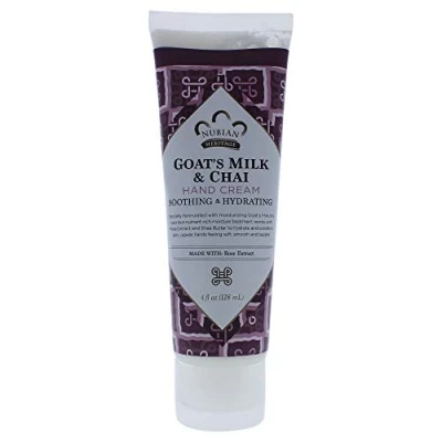 Abbildung von Nubian Heritage Hand Cream, Goat Milk and Chai, 4 Ounce