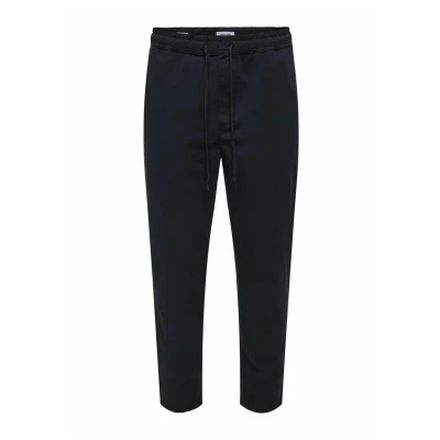 Abbildung von Only &amp; Sons Stoffhose, Herren, Größe: Medium, Dark navy
