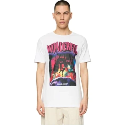 Abbildung von Mister TEE Wonderful Tshirt print, Herren, Größe: Small, White