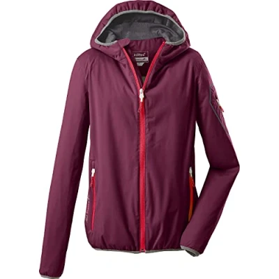 Abbildung von killtec Damen SOFTSHELL Jacke mit Kapuze, packbar Trin WMN JCKT, dunkelrose, 34, 36865 000